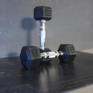 Hexagonalne gumirane bučice - 2.5 kg